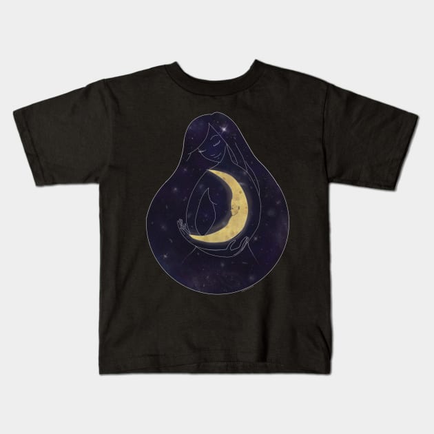 Mother Night Kids T-Shirt by Bribritenma